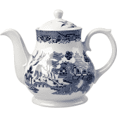 Churchill Blue Willow Sandringham Tea/Coffee Pot 42.6Cl