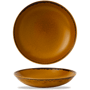 Dudson Harvest Brown Round Bowl 9 7/8Inch