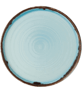 Dudson Harvest Turquoise  Walled Plate 10 2/8Inch