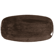 Churchill Stonecast Patina Iron Black Oblong Chefs Plate 12 X 7 4/5Inch