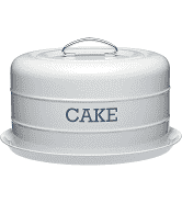 KitchenCraft Living Nostalgia Vintage Domed Cake Tin French Grey 28.5x18cm