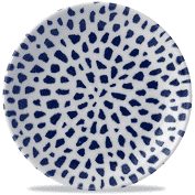 Dudson Terrazzo Blue  Coupe Plate 11.25Inch