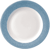 Churchill Isla Spinwash Ocean Blue Profile Wide Rim Plate 12Inch