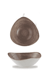 Churchill Stonecast Raw Brown Lotus Bowl 9"