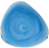 Churchill Stonecast Cornflower Blue Triangle Plate 31.1cm