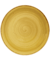 Churchill Stonecast Mustard Evolve Coupe Plate 16.5cm