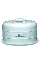 KitchenCraft Living Nostalgia Vintage Domed Cake Tin Blue 28.5x18cm