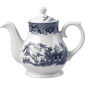 Churchill Blue Willow Sandringham Tea/Coffee Pot 85.2Cl