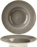 Churchill Stonecast Grey Profile Wide Rim Bowl Med 23.88cm
