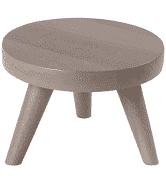 Churchill Wood Round Grey Small Stand 15X10cm