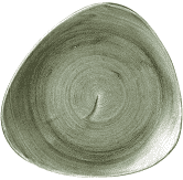 Churchill Stonecast Patina Burnished Green Lotus Plate 10"