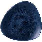 Churchill Stonecast Plume Ultramarine Lotus Plate 9Inch