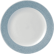Churchill Isla Spinwash Ocean Blue Profile Footed Plate 9 1/8Inch