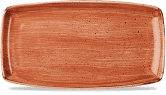 Churchill Stonecast Spiced Orange Oblong Plate 29.5cm