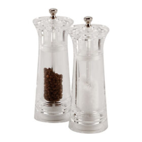 Salt/Pepper Mill Acrylic 4.5Inch Ceramic Grinder