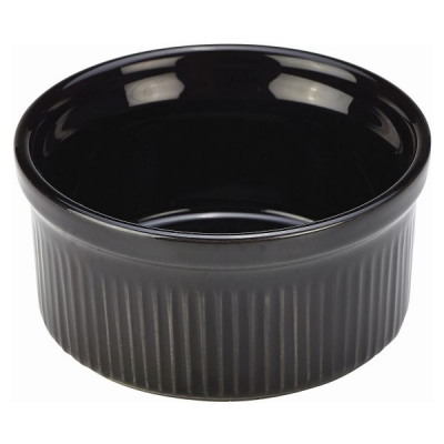 Stoneware Black Ramekin 8cm/ 3Inch