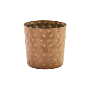 Copper Vintage Steel Hammered Serving Cup 8.5 x 8.5cm