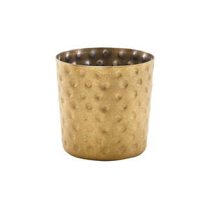 Gold Vintage Steel Hammered Serving Cup 8.5 x 8.5cm