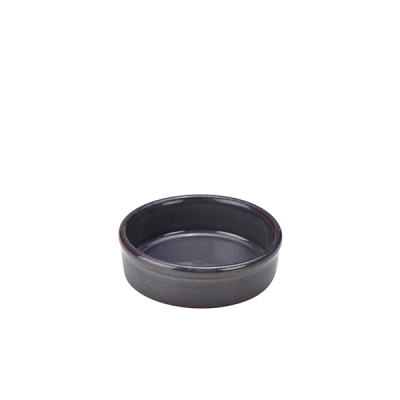 Rustic Stoneware Blue Tapas Dish 10cm