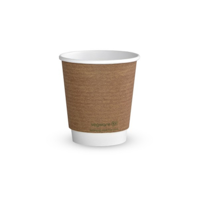 Coffee Cup Double Walled Brown Kraft 89-Series 10oz x500