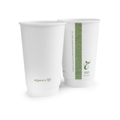 Coffee Cup Double Walled White 89-Series 16oz x400