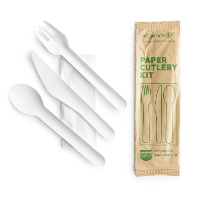 Cutlery Kit Compostable Paper x250