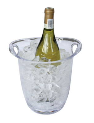 Wine Bucket Plastic Clear 8pt