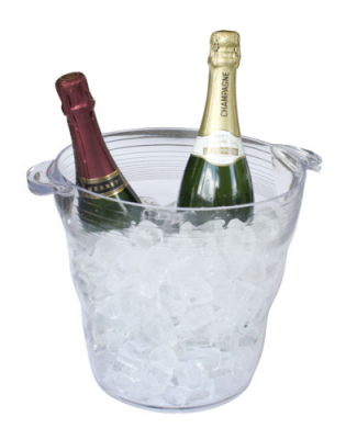Wine Bucket Plastic Clear 16pt