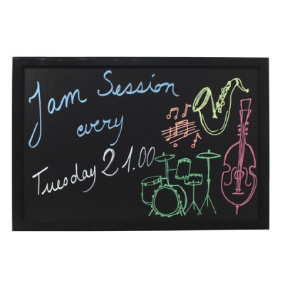 Wall Chalk Board 60 x 80cm Black