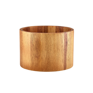 Acacia Wood Straight Sided Bowl 22.5 x 15cm