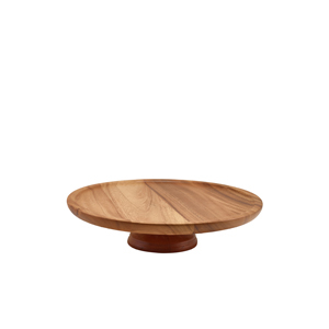 Acacia Wood Cake Stand 33 x 8cm