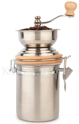 La Cafetiere Manual Coffee Grinder, Stainless Steel