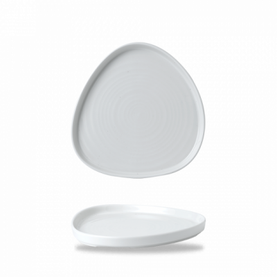 Churchill White Triangle Walled Chefs Plate 10 1/4Inch