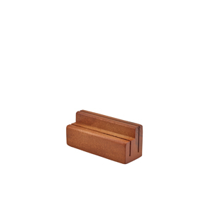 Acacia Wood Menu Stand 2 Slot