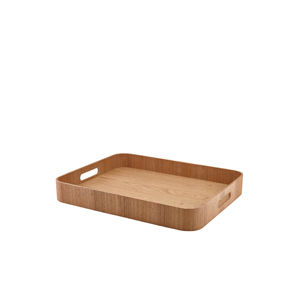 Light Wood Veneer Butlers Tray 45.5 x 36cm