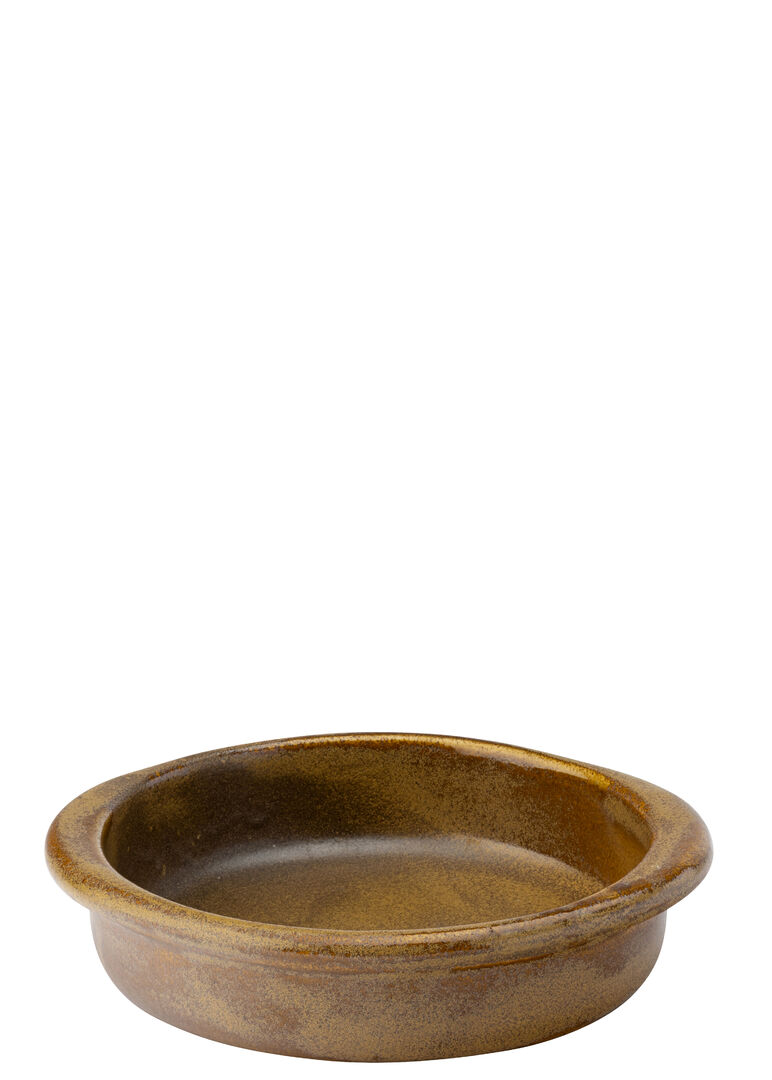 DW0020-000000-B01006 Murra Toffee Round Eared Dish 7in (18cm)
