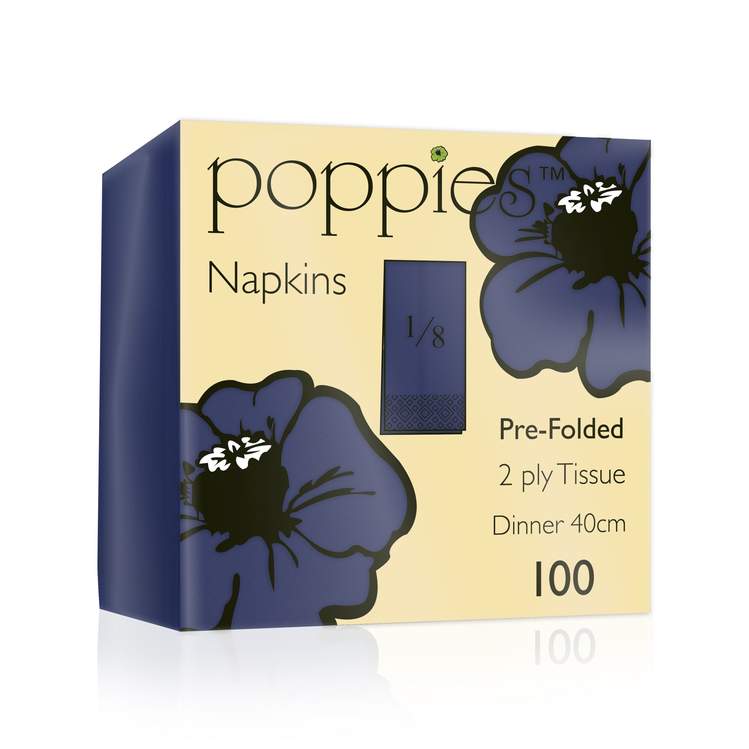 4028NB 40cm 8 Fold - Navy Blue Pack