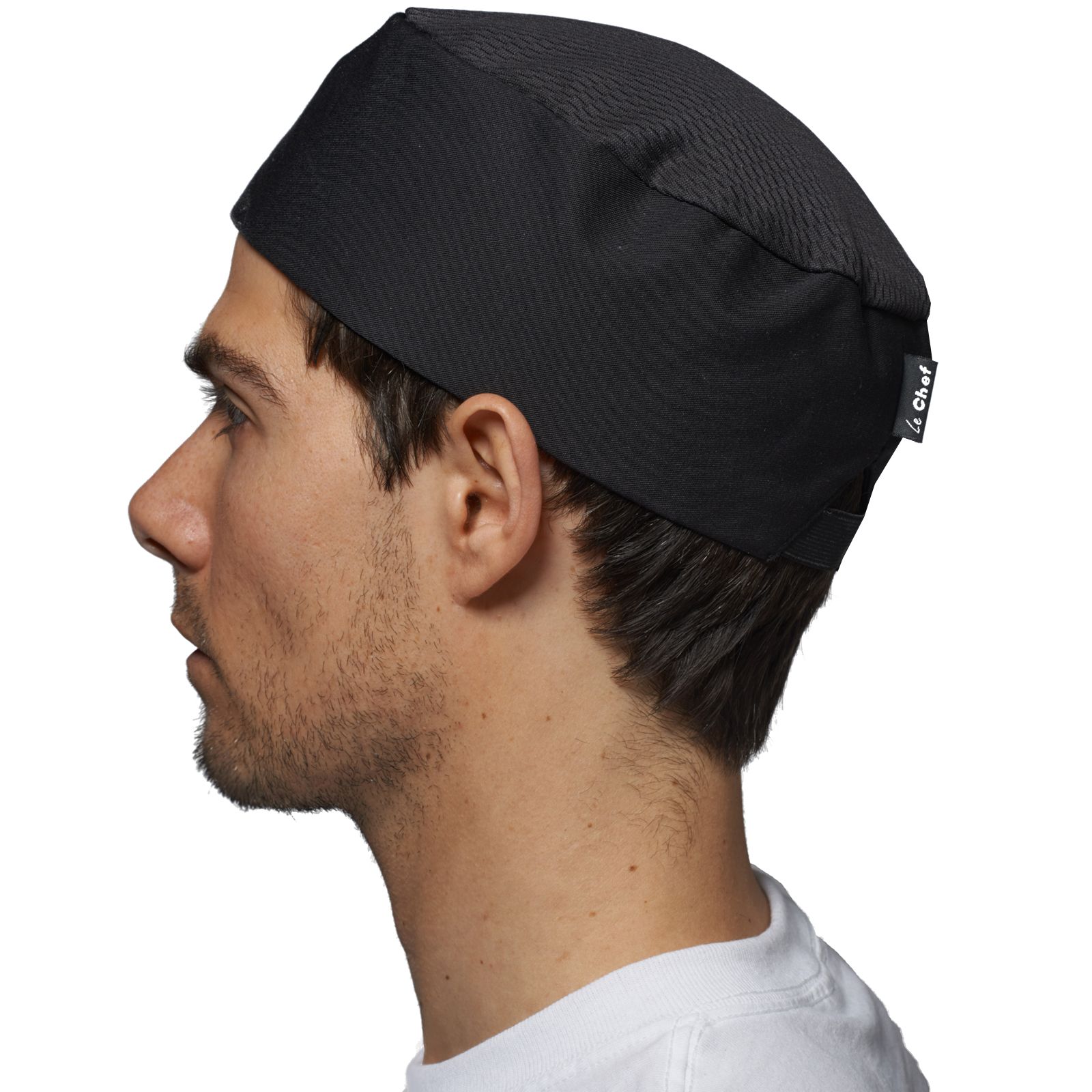 df37c-le-chef-elasticated-cap-with-staycool-crown-black-model